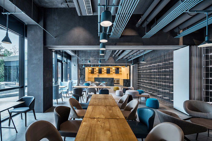 集團總部辦公樓休息區(qū)裝修設計效果圖