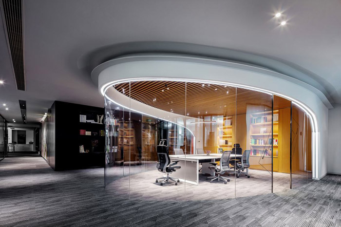 創意辦公室洽談區裝修設計效果圖