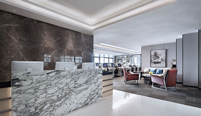 公司寫(xiě)字樓前臺(tái)裝修設(shè)計(jì)效果圖