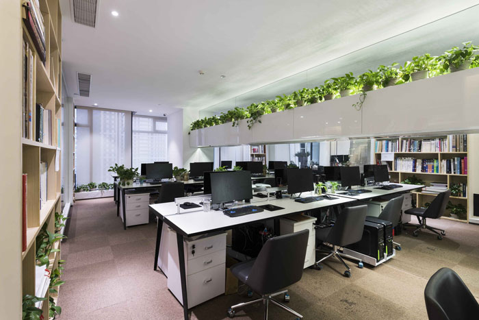 設計公司辦公室辦公區裝修設計效果圖