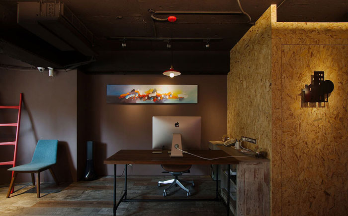 復古總經理辦公室設計效果圖