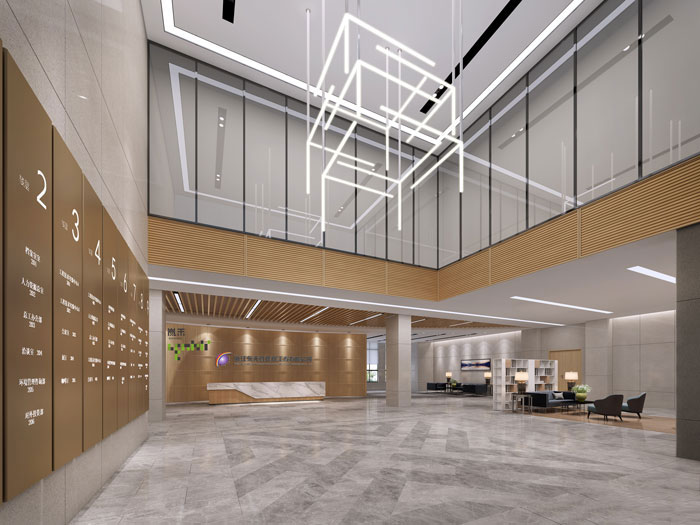杭州環保公司辦公室裝修設計效果圖