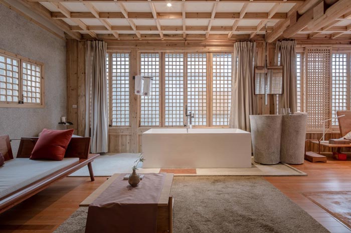 古鎮鄉村民宿浴室設計效果圖