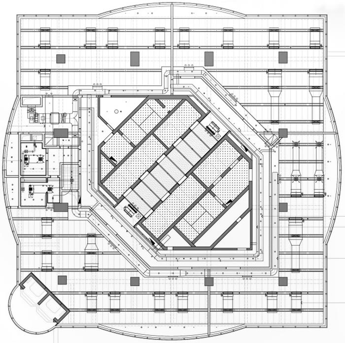 上海寶鋼辦公樓設計平面圖
