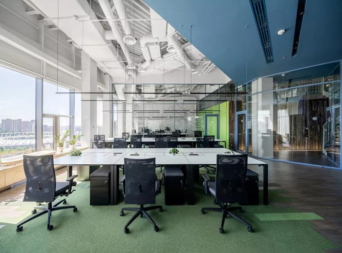 二（2）層辦公樓辦公區設計方案