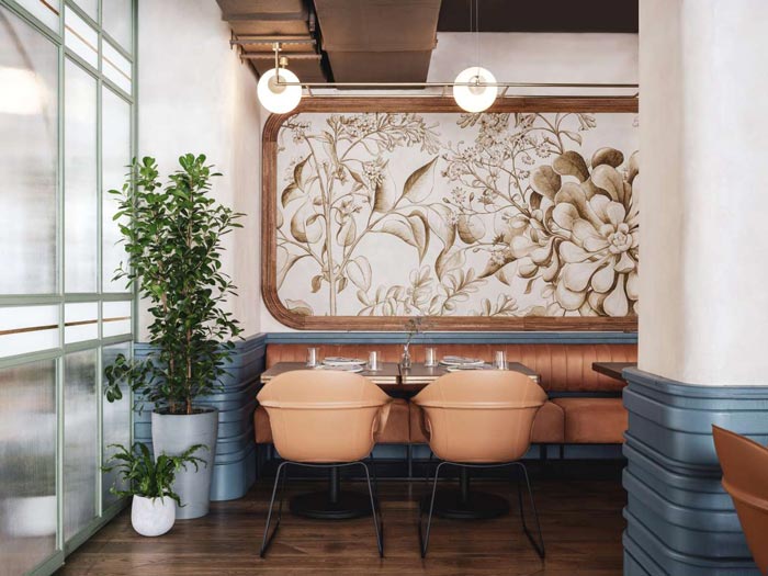 兩層夢幻餐廳餐區裝修設計效果圖