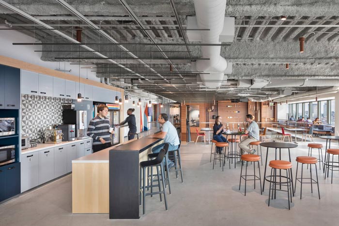 微軟研發(fā)中心吧臺裝修設(shè)計效果圖